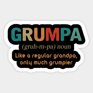 GRUMPA NOUN Sticker